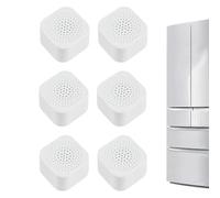 Fridge Odor Eliminator, 6PCS Stickable Natural Activated Charcoal Odor Absorber Boxes, Smell Remover & Deodorizer for Refrigerator, Cabinet, Closet, Purify the Air & Freshness