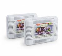 Fridge Odour Absorbers Twin Pack | Powerful Activated Charcoal Deodorizer | Natural, Long-Lasting Smell Eliminator for Refrigerator