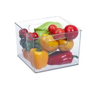 Fridge organiser Kitchen Storage Bin Transparent Organising Baskets Set of 3