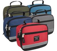 Fridge Pak 24 Pack Reflective Lunch Bags Bulk Insulated, Reusable Lunch Bag with Pocket - Keep Foods Hot or Cold up to 6 Hours (Male Colors Pack)
