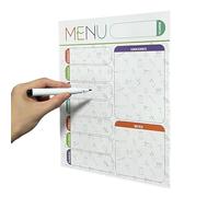 Fridge Planner - Magnetic Planner for the Fridge | Magnetic Dry - Whiteboard - Sheet for Kitchen | Checklist Schedule Whiteboard Daily for Shopping Reminder Organise Work Efficient
