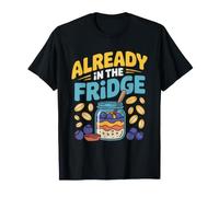 Fridge Ready Overnight Oats Jar Morning Breakfast Devotee T-Shirt