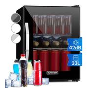 Beersafe M Onyx refrigerator 33 litres 2 shelves panorama glass door