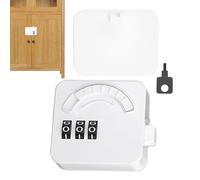 Fridge Safety Lock, Kids Password Freezer Lock, 1.57x2.17x0.39 Inches Adhesive Appliance Door Latch, Cabinet Drawer Locks, Double Door Child Proof Locks, Home Safety Locked System