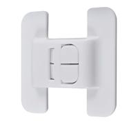 Fridge Safety - Self-Adhesive Door Latches, High-Bond Refrigerator Buckle, Childproof Kitchen Cabinet Security, RV Pantry Locking Device, Residential Protection Gear, Two Pack Slate Black