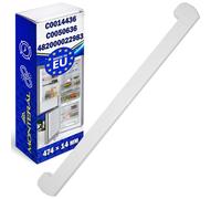 Fridge Shelf Front Frame with Length 474 mm Original Code C00144362 C00506365 for Indesit for Ariston 482000022983 488000506365 for Whirlpool - MADE IN EU - Warranty 10 Years - MONTERAL