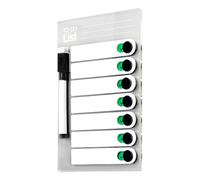 Fridge Shopping List - Magnetic Erasable Whiteboard, Waterproof Organizer, Family Kitchen Organizer, Household Tool Planner, Rouu Activity Chart