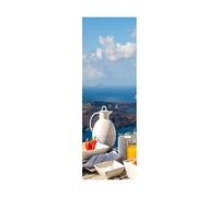 Fridge Stickers to Cover Full Doors 3D Afternoon Tea Time Self Adhesive Refrigerator Door Sticker Professional Vinyl Wallpaper 60X180CM