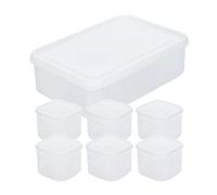 Fridge Storage Boxes - Airtight Container with Lid - Fridge Organization for Business Travel Home Indoor/Outdoor School Holidays Men Women