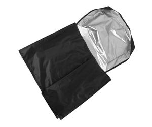 Fridge Storage Cover Full Wrap 420d Oxford Cloth for Garage | Black Smooth Outer Surface, Secure Fastening, Dustproof Storage, Easy Wipe Clean for Refrigerators and Freezers