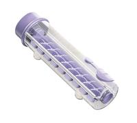 Fridge Storage Ice Cube Maker, Rotating Release Food-Safe Plastic Mold, Leak-Proof Stackable Space-Saving Ice Box for Freezer, Home and Party Use Purple