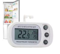 Fridge Temperature Meter- Refrigerator Temperature Gauge | Large LCD Display, Waterproof Temperature Meter, Digital Kitchen Temperature Gauge, Max/Min Record Function For Kitchen, Home, Restaurants