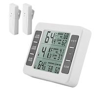 Fridge Thermometer Digital Refrigerator Thermometer, Digital Audible Alarm Refrigerator Thermometer with Sensor Min/Max Display,Wireless Perfect for Home, Restaurants