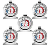 Fridge Thermometer Refrigerator Thermometer, Large Dial Freezer Thermometer,Classic Series Temperature for Refrigerator Freezer Fridge Cooler (5Pack)