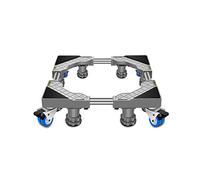 Fridge Trolley Wheels Washing Machine Base Length/Width 45-65cm Telescopic Wine Cooler Pedestals & Frames Dishwasher Washer Bracket 4 Wheels 4/8 Legs Ice Maker Trays (Grey 8 legs 4 wheels)