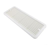 Fridge Vent Mounting Grille ABS 483Mm X 186Mm For Thetford 62445480 Campervan Caravan-Motorhome Efficient Airflow Weather Resistant Easy Install RV Cooling Vent Shutters(White)