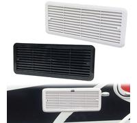 Fridge Vent Mounting Grille, For Campervans And Motorhomes, For Thetford, 483Mm X 186Mm, 62445480, ABS Air Vent Cover, Louvred Ventilation, UV Protection, Replacement Part, Universal Fit (White)