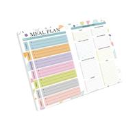 Fridge Weekly Meal Planner 52 Sheets Lined Weekly Journal Notebook for Dinner Breakfast Meal Planning Grocery List and Planner