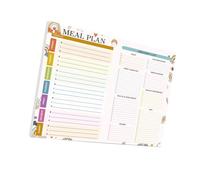 Fridge Weekly Meal Planner 52 Sheets Lined Weekly Journal Notebook for Dinner Breakfast Meal Planning Grocery List and Planner