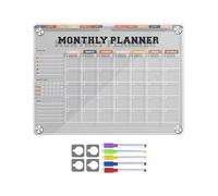 Fridge White Box | Reusable Fridge Calendar Planner Board - 12x9in Clear Message Board Planner. The Durable And Solid Acrylic Material Of Our RefrigeratorEf