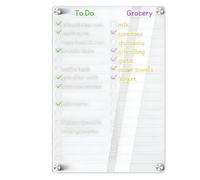 Fridge Whiteboard - Reusable Task Planning Board - Magnetic Dry Erase Board for Freezer | For Planning and Notes on Wall Desk Kitchen Home Dorm Apartment Un