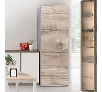 Fridge Wraps Kitchen Fridge Stickers Cover Full Doors, Fridge Sticker Full Covering Door Fridge Covers Skins wall Stickers for Kitchen Decal, Wood Grain Effect