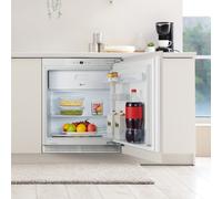 Fridgemaster MBUR60121E Integrated Under Counter 82cm Fridge - Fixed Door Hinge Kit - White - E Rated, White