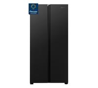 Fridgemaster 441 Litre Side-By-Side American Fridge Freezer - Black MS83430EB