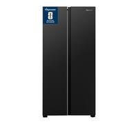 Fridgemaster 441 Litre Side-By-Side American Fridge Freezer - Black MS83430EB