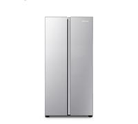 Fridgemaster MS83430ES Freestanding Slim American Side by side Door Fridge Freezer 441L, Total No Frost, Inverter compressor, Silver, 83.2x178.0cm, Energy Rating E