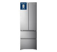 Fridgemaster 485 Litre French Style American Fridge Freezer - Silver