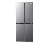 Fridgemaster American Cross Door American Fridge Freezer - Silver - E Rated