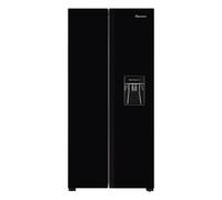 Fridgemaster American Fridge Freezer - Black, 440L, Non-Plumbed, Total No Frost MS83430DEB