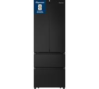 Fridgemaster American Fridge Freezer - Black - E Rated