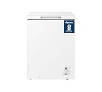Fridgemaster Chest Freezer, White, 141 Litres MCF145E, 4-Star Rating, Winter Guard, Energy Rating E, 85.8x60.6x55.9 cm