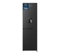Fridgemaster 256 Litre 50/50 Freestanding Fridge Freezer - Black