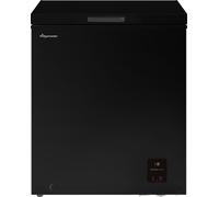 Fridgemaster MCF142EB 142L Chester Freezer 4 Star Freezer Rating - 55.9D x 62.5W x 85.4H cm Black with Recessed Handle - E Rated