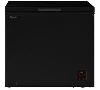 Fridgemaster MCF198EB 191L Chester Freezer 4 Star Freezer Rating - 55.7D x 89.1W x 85.3H cm Black with Recessed Handle - E Rated
