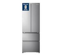 Fridgemaster MF70450ES French Door Fridge Freezer 485L, Total No Frost, Silver, 69.4D x 70.4W x 200H cm, E Rated
