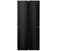 Fridgemaster MQ79394EB Freestanding American 4 Door Fridge Freezer 427L, Total No Frost, Inverter compressor, Black, 64.3D x 79.4W x 181.6H cm, E Rated