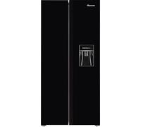 Fridgemaster MS83430DEB Non-Plumbed Total No Frost American Fridge Freezer - Black