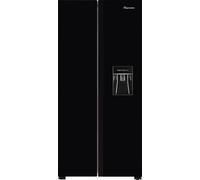 Fridgemaster MS83430DEB Non-Plumbed Total No Frost American Fridge Freezer - Black - E Rated
