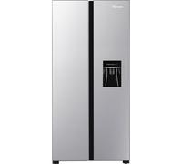 Fridgemaster MS83430DES Non-Plumbed Total No Frost American Fridge Freezer - Silver - E Rated