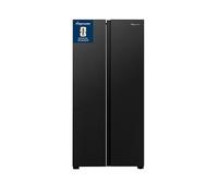 Fridgemaster MS83430EB Freestanding Slim American Side by side Door Fridge Freezer 441L, Total No Frost, Inverter compressor, Black, 83.2x178.0cm, Energy Rating E