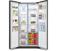 Fridgemaster MS83430EB 83cm Frost Free American Fridge Freezer Black