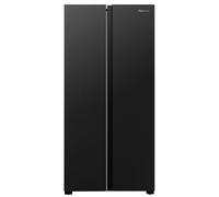 Fridgemaster MS83430EB Freestanding Slim American Side by side Door Fridge Freezer 441L, Total No Frost, Inverter compressor, Black, 83.2x178.0cm, Energy Rating E