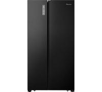 Fridgemaster American Fridge Freezer - Black - E Rated
