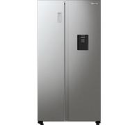 Fridgemaster MS91547DFE Non-Plumbed Total No Frost American Fridge Freezer - Silver - E Rated, Silver
