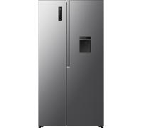 Fridgemaster MS91558DES Total No Frost American Fridge Freezer - Silver - E Rated, Silver