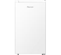 Fridgemaster MUR4894E 82L Under Counter Fridge with LED Lighting, Adjustable Temperature Control, Reversible Door and 3 star Ice Box, White, E rated